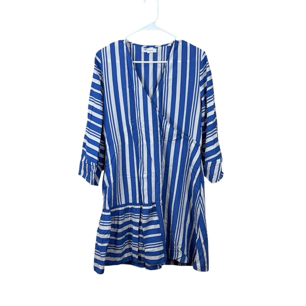 Chinti & Parker Striped Blue/White Parasol‎ Dress NO BELT SZ: 4